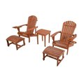 W Unlimited Earth Collection Adirondack Chair with Phone & Cup Holder, Walnut SW2101WN-CH2OT2ET